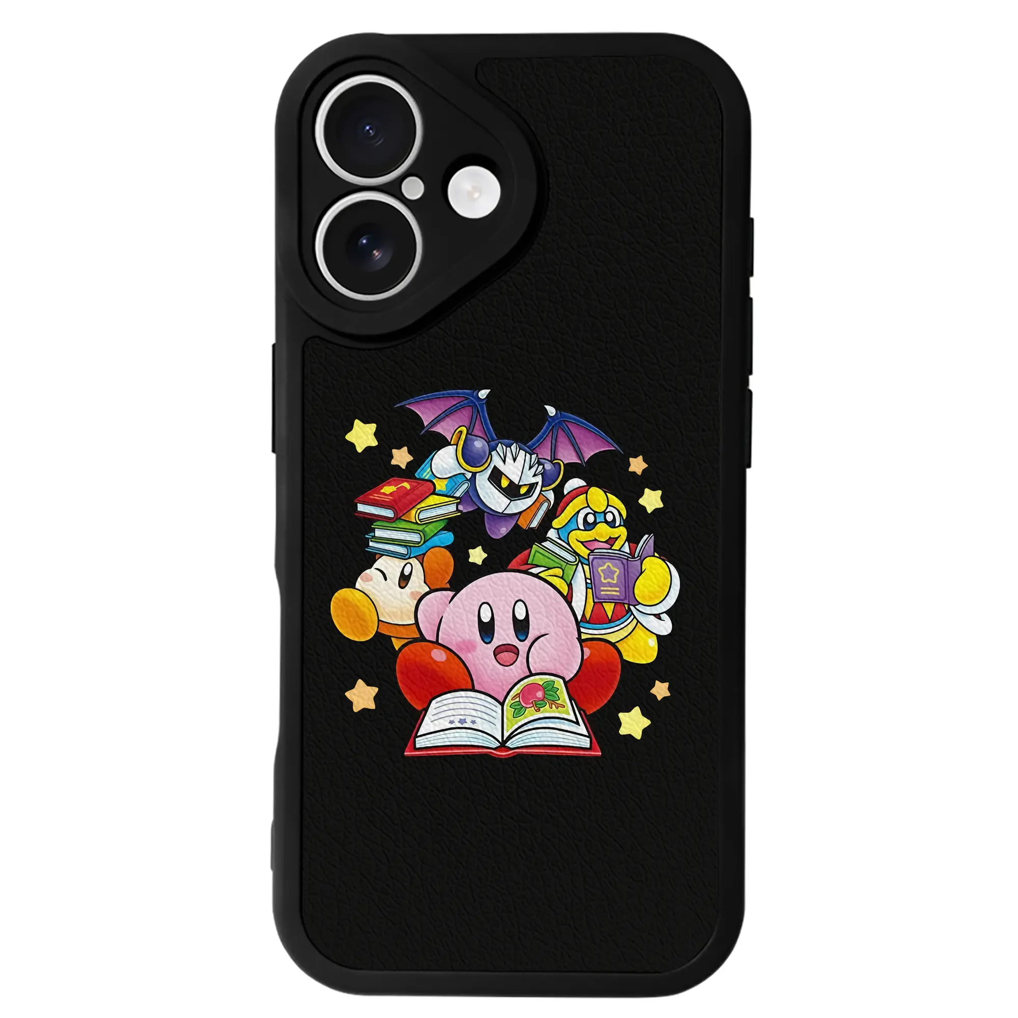 星のカービィ グッズ デデデ大王 - IPhone 16シリーズ対応 ・ シリコンスマホケース ・ レザー調 ・ 高精度フィット ・ 耐衝撃 ・ ワイヤレス充電対応 ・ 精密カット